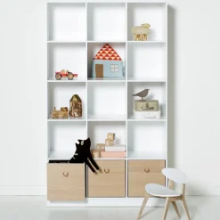 Oliver Furniture Wood Stand-Regal 3 x 5 Vertikal mit Sockel Fashion