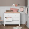 Oliver Furniture Wood Wickelkommode 6 Schubladen mit großer Wickelplatte Weiß Fashion