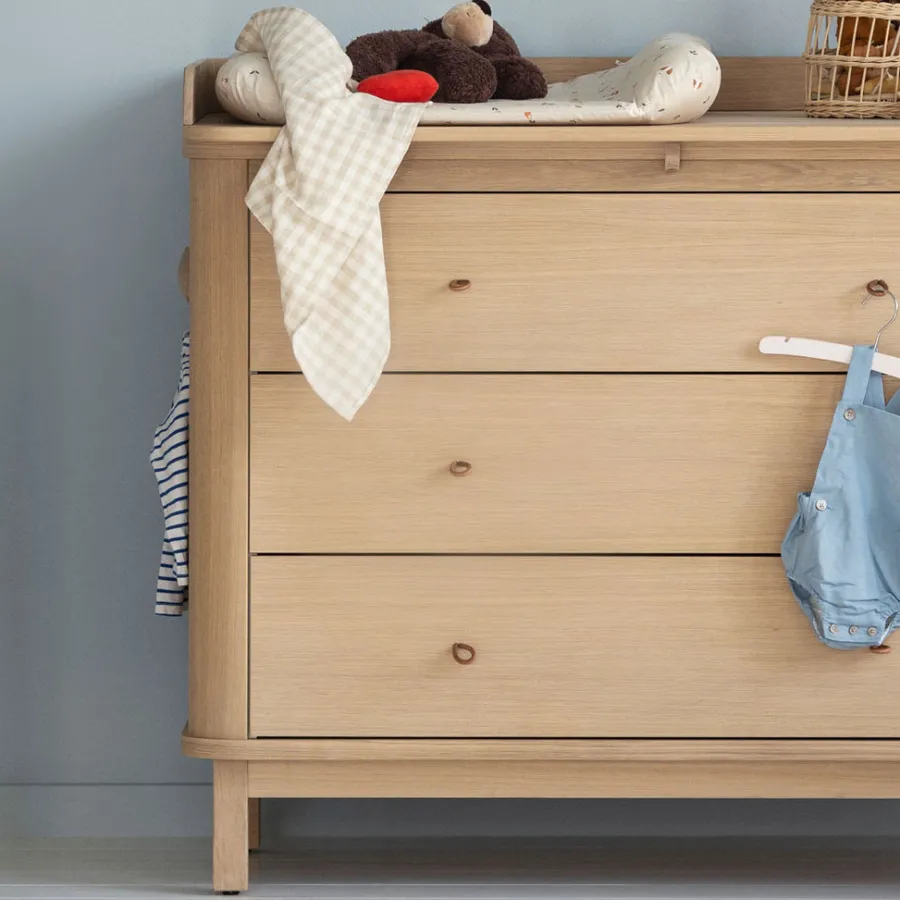 Oliver Furniture Wood Wickelkommode 3 Schubladen Eiche Fashion