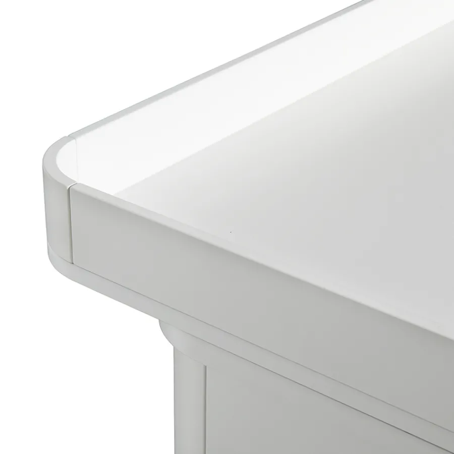 Oliver Furniture Wood Wickelkommode 6 Schubladen mit großer Wickelplatte Weiß Fashion