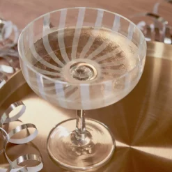 OYOY Mizu Champagner Glas Clear 2er-Set Hot