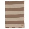 OYOY Sonno Decke Plaid Nude Melange /Light Brown Melange Hot