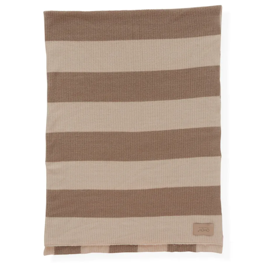 OYOY Sonno Decke Plaid Nude Melange /Light Brown Melange Hot
