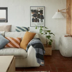 OYOY Sonno Decke Plaid Nude Melange /Light Brown Melange Hot