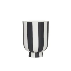 OYOY Toppu Gefäß Extra Small White / Black Clearance