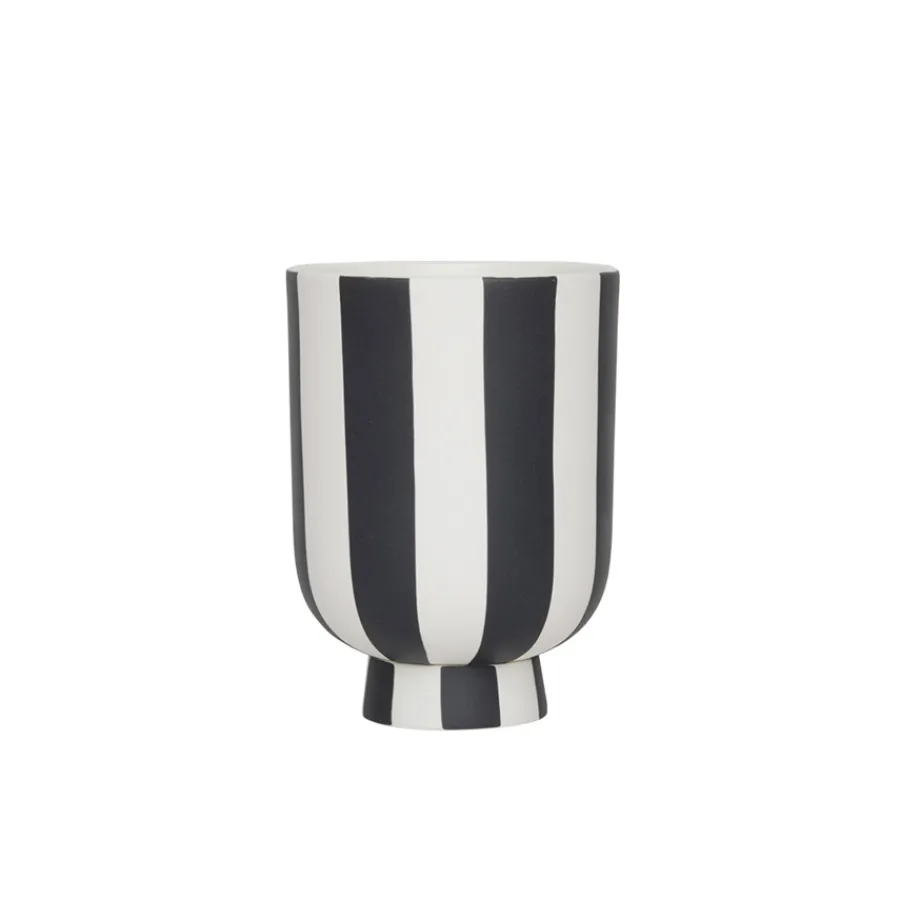 OYOY Toppu Gefäß Extra Small White / Black Clearance