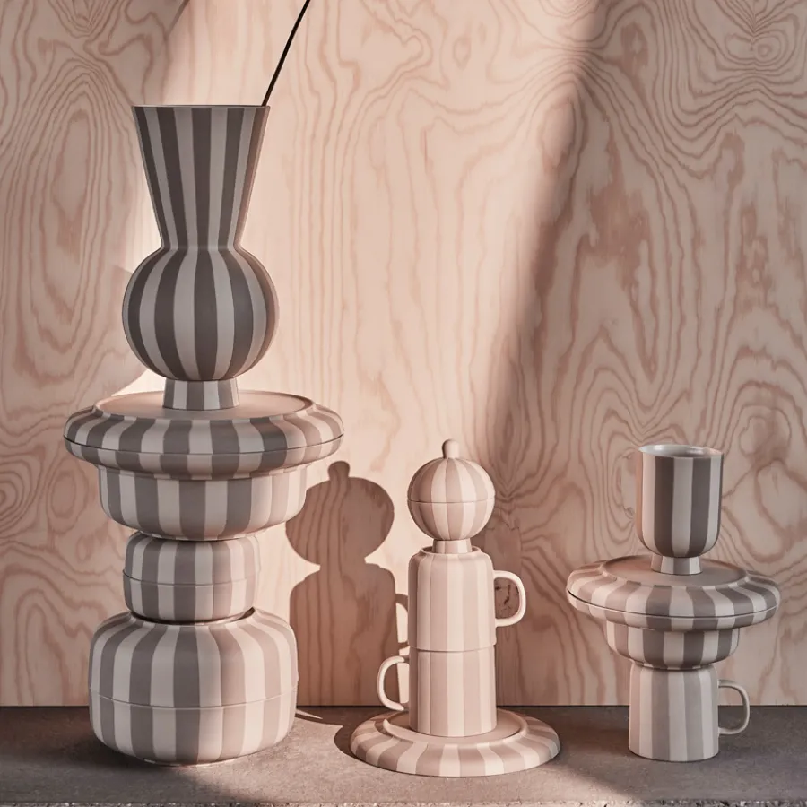OYOY Toppu Vase Round Clay Discount