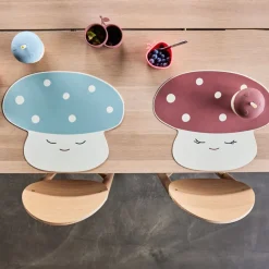 OYOY Trinkbecher Mushroom Offwhite / Blue Fashion