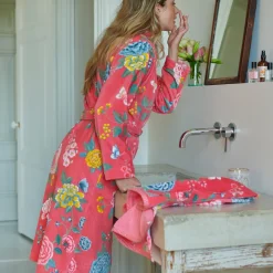 PIP Studio Bademantel mit Kapuze Good Evening Coral Clearance
