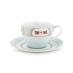 PIP Studio Cappuccino-Tasse mit Unterteller Blushing Birds White Outlet