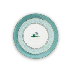 PIP Studio Cappuccino-Tasse mit Unterteller Blushing Birds Blue Hot