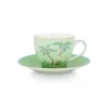PIP Studio Espresso-Tasse und Unterteller Jolie Gold Dots Green 120ml Clearance