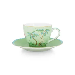 PIP Studio Espresso-Tasse und Unterteller Jolie Gold Dots Green 120ml Clearance