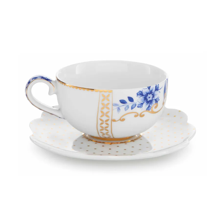 PIP Studio Espressotasse mit Unterteller Royal White Clearance