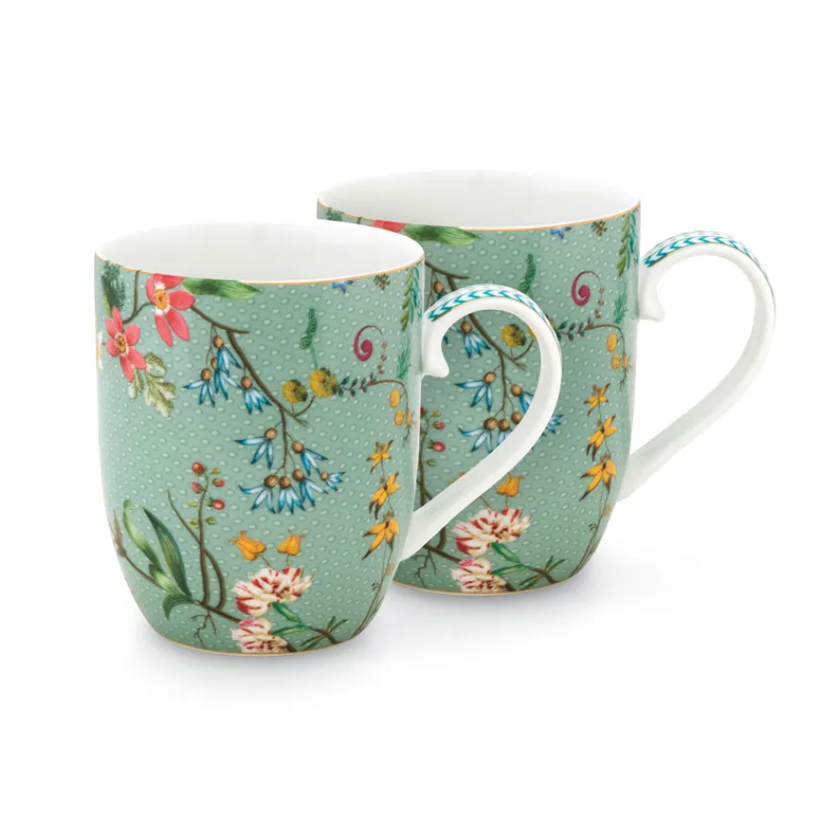 PIP Studio Kleine Tasse Jolie Flowers Blue 2er-Set Fashion
