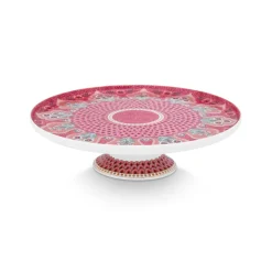 PIP Studio Kleine Tortenplatte Flower Festival Scallop Deco Dark Pink Outlet