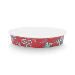 PIP Studio Ofenform Rund Flower Festival Dark Pink Clearance