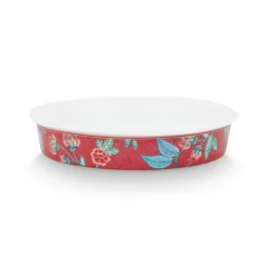 PIP Studio Ofenform Rund Flower Festival Dark Pink Clearance