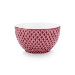 PIP Studio Schüssel Flower Festival Scallop Dark Pink 9.5cm Clearance