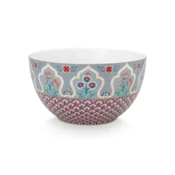 PIP Studio Schüssel Flower Festival Scallop Deco Light Blue 18cm Fashion