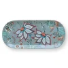 PIP Studio Servierteller rechteckig Flower Festival Light Blue 33.3x15.5cm Fashion