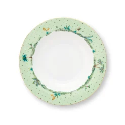 PIP Studio Suppenteller Jolie Gold Dots Green 21.5cm Discount