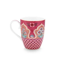 PIP Studio Tasse L Flower Festival Scallop Deco Dark Pink 350ml Sale