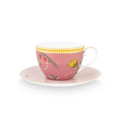 PIP Studio Tasse mit Unterteller La Majorelle Pink 280ml Outlet