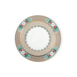 PIP Studio Tasse mit Unterteller Blushing Birds Khaki New