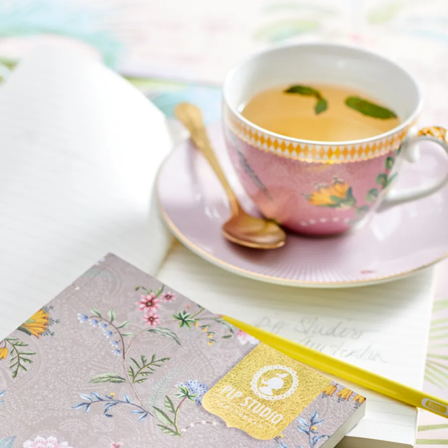 PIP Studio Tasse mit Unterteller La Majorelle Pink 280ml 2er-Set Hot