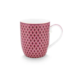PIP Studio Tasse S Flower Festival Scallop Dark Pink 145ml Clearance