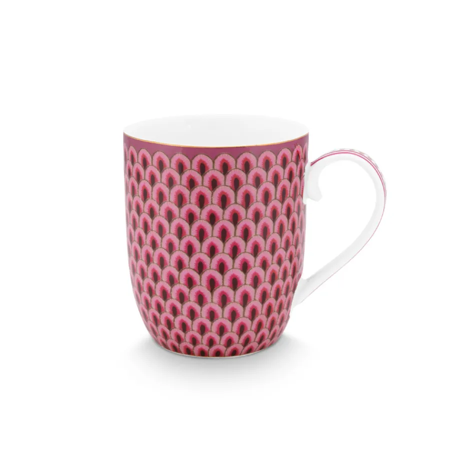 PIP Studio Tasse S Flower Festival Scallop Dark Pink 145ml Clearance