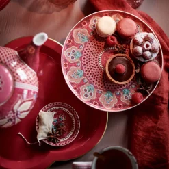 PIP Studio Tasse S Flower Festival Dark Pink 145ml 2er-Set Online