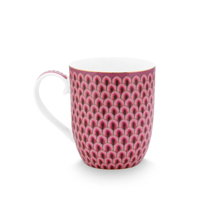 PIP Studio Tasse S Flower Festival Scallop Dark Pink 145ml Clearance