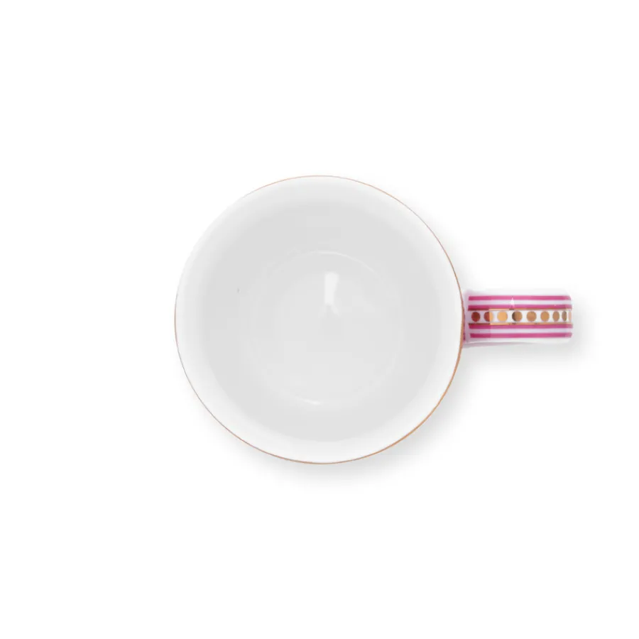 PIP Studio Tasse S Flower Festival Scallop Dark Pink 145ml Clearance
