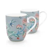PIP Studio Tasse Small Flower Festival Light Blue145ml 2er-Set New