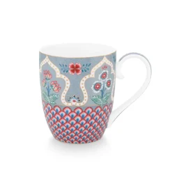 PIP Studio Tasse XL Flower Festival Scallop Deco Light Blue 450ml Best