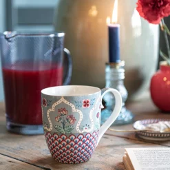 PIP Studio Tasse XL Flower Festival Scallop Deco Light Blue 450ml Best