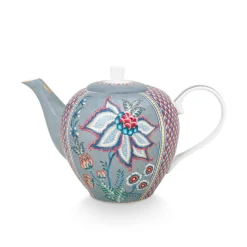 PIP Studio Teekanne Large Flower Festival Light Blue 1.6 L Hot