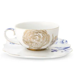 PIP Studio Teetasse mit Untertasse Royal White Discount