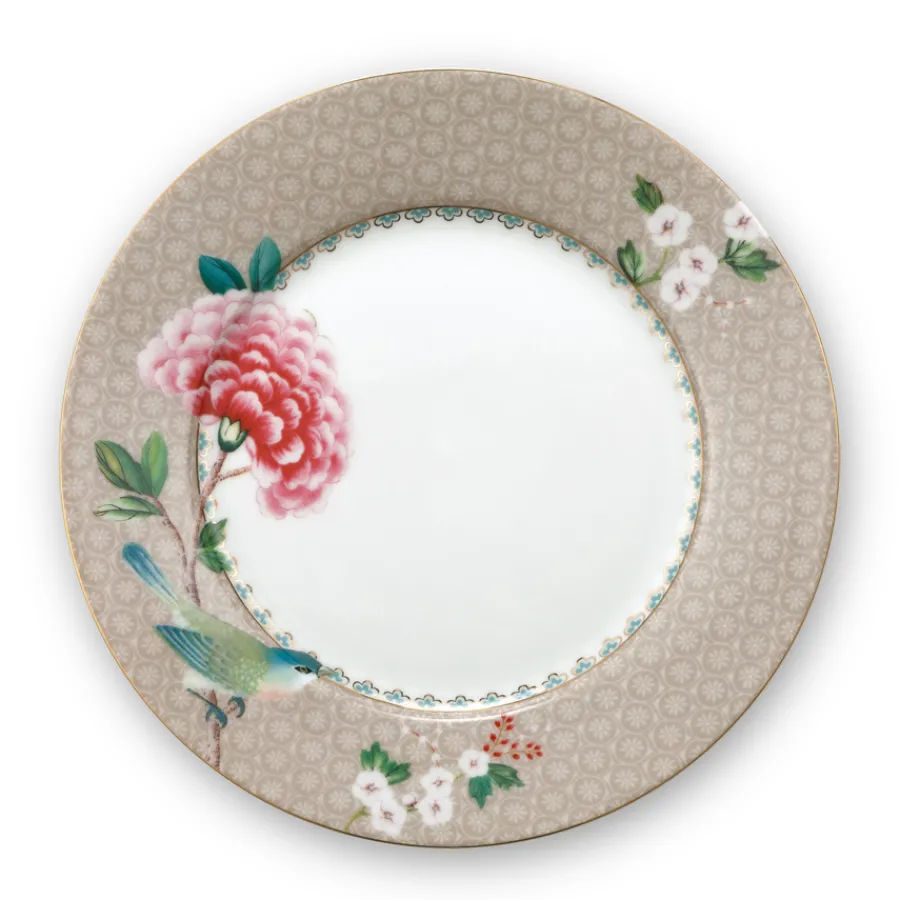 PIP Studio Teller Blushing Birds Khaki 21 cm Clearance