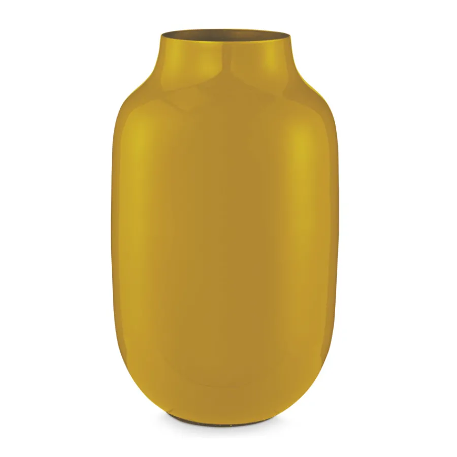 PIP Studio Vase Metall Oval Yellow 30 cm Clearance