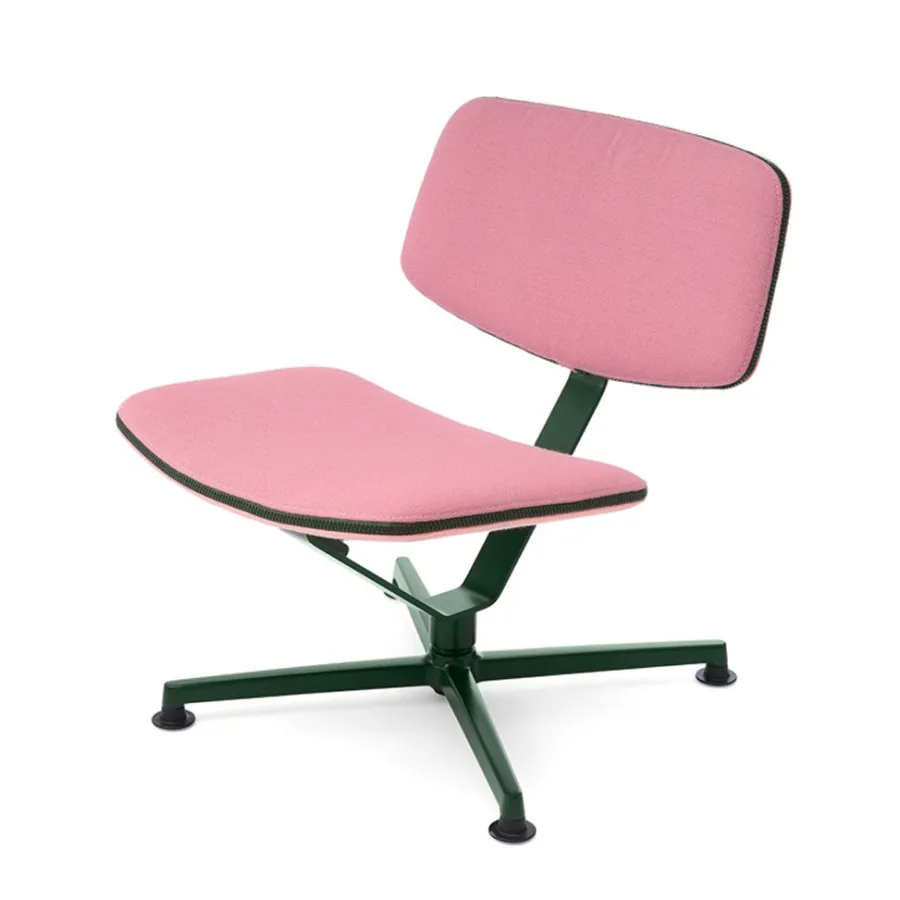 raawii Lounge chair Dark green / Stoffbezug pink Sale