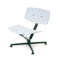 raawii Lounge chair Dark green / Sitzschale light grey Best