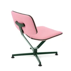 raawii Lounge chair Dark green / Stoffbezug pink Sale