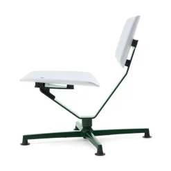raawii Lounge chair Dark green / Sitzschale light grey Best