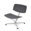raawii Lounge chair Light grey / Sitzschale anthracite Clearance