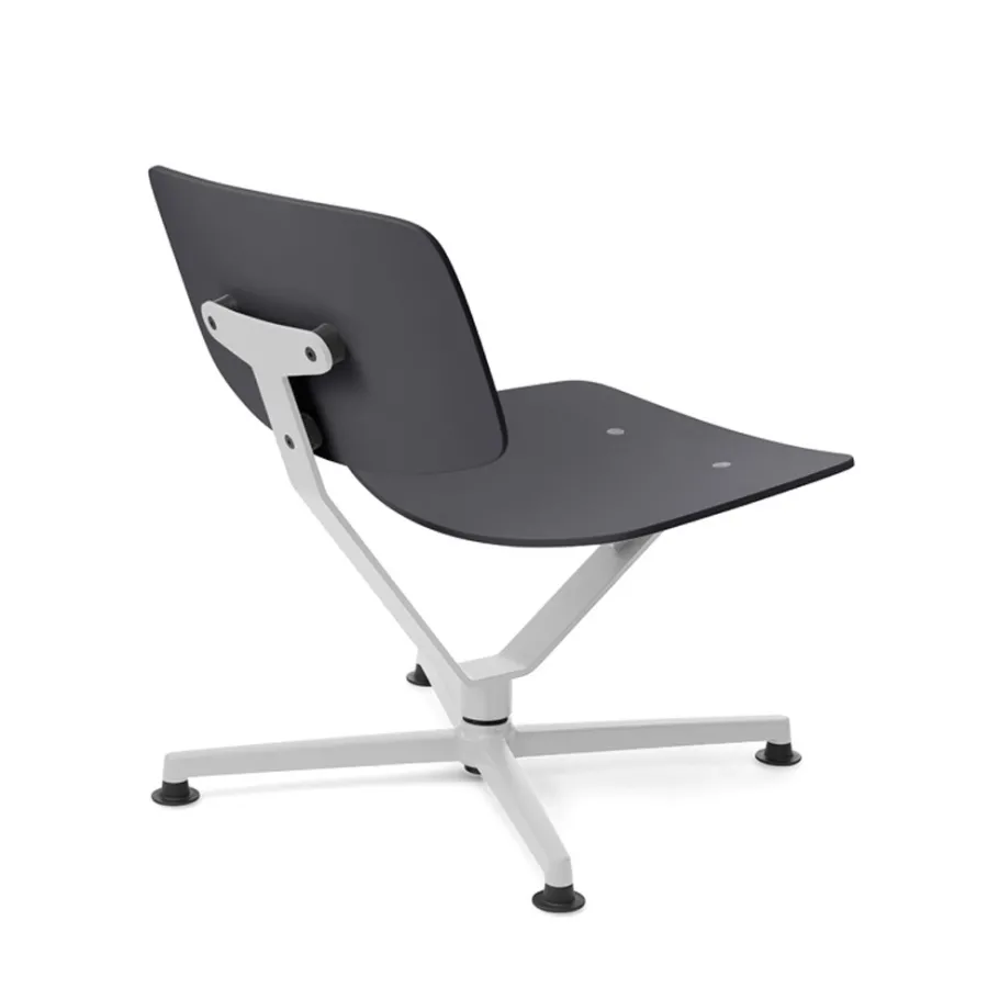 raawii Lounge chair Light grey / Sitzschale anthracite Clearance