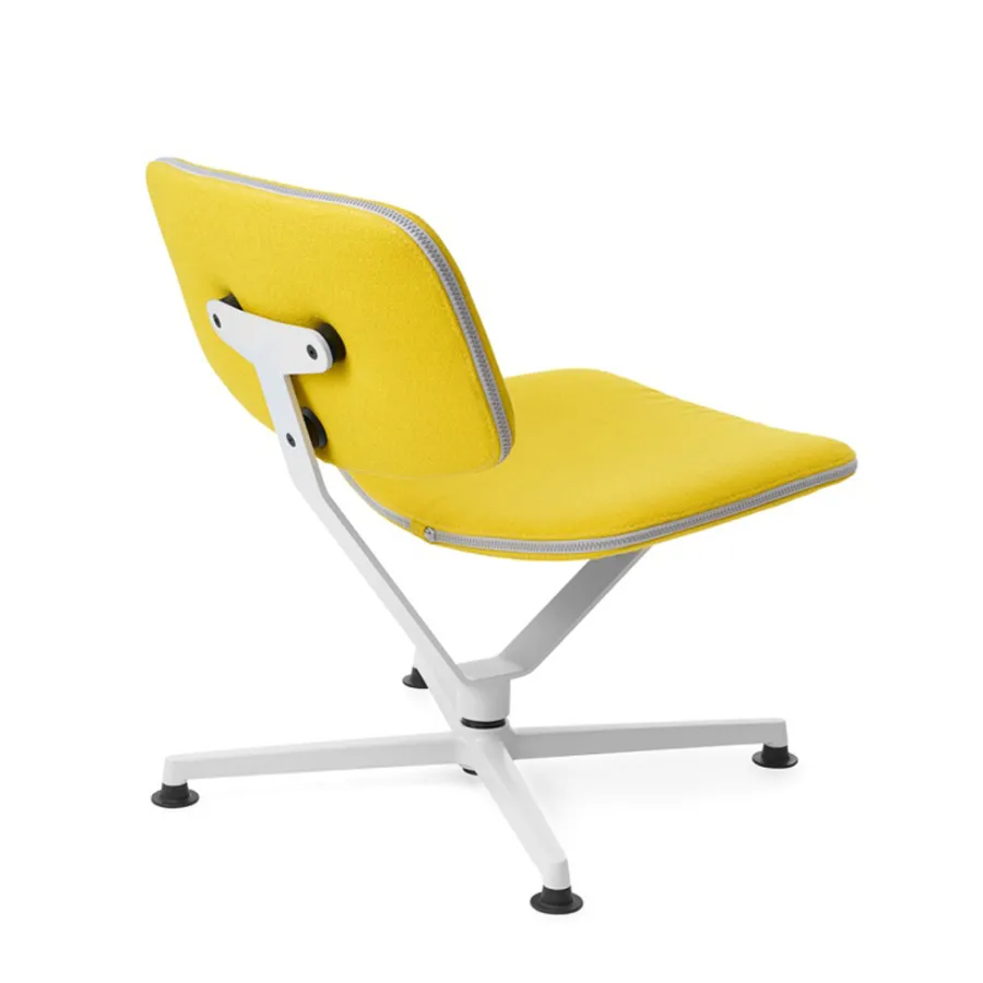 raawii Lounge chair Light grey / Stoffbezug yellow Online