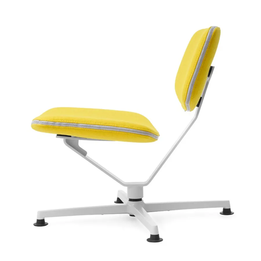 raawii Lounge chair Light grey / Stoffbezug yellow Online